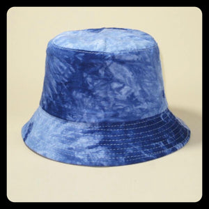 Tie Dye Bucket Hat - Navy Blue