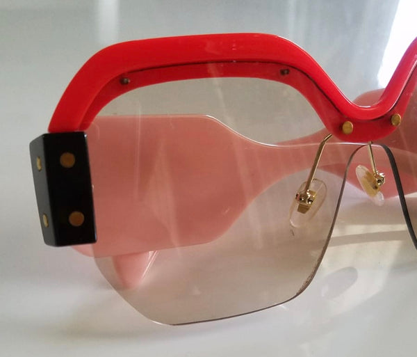 Pink & Red Oversized Glasses