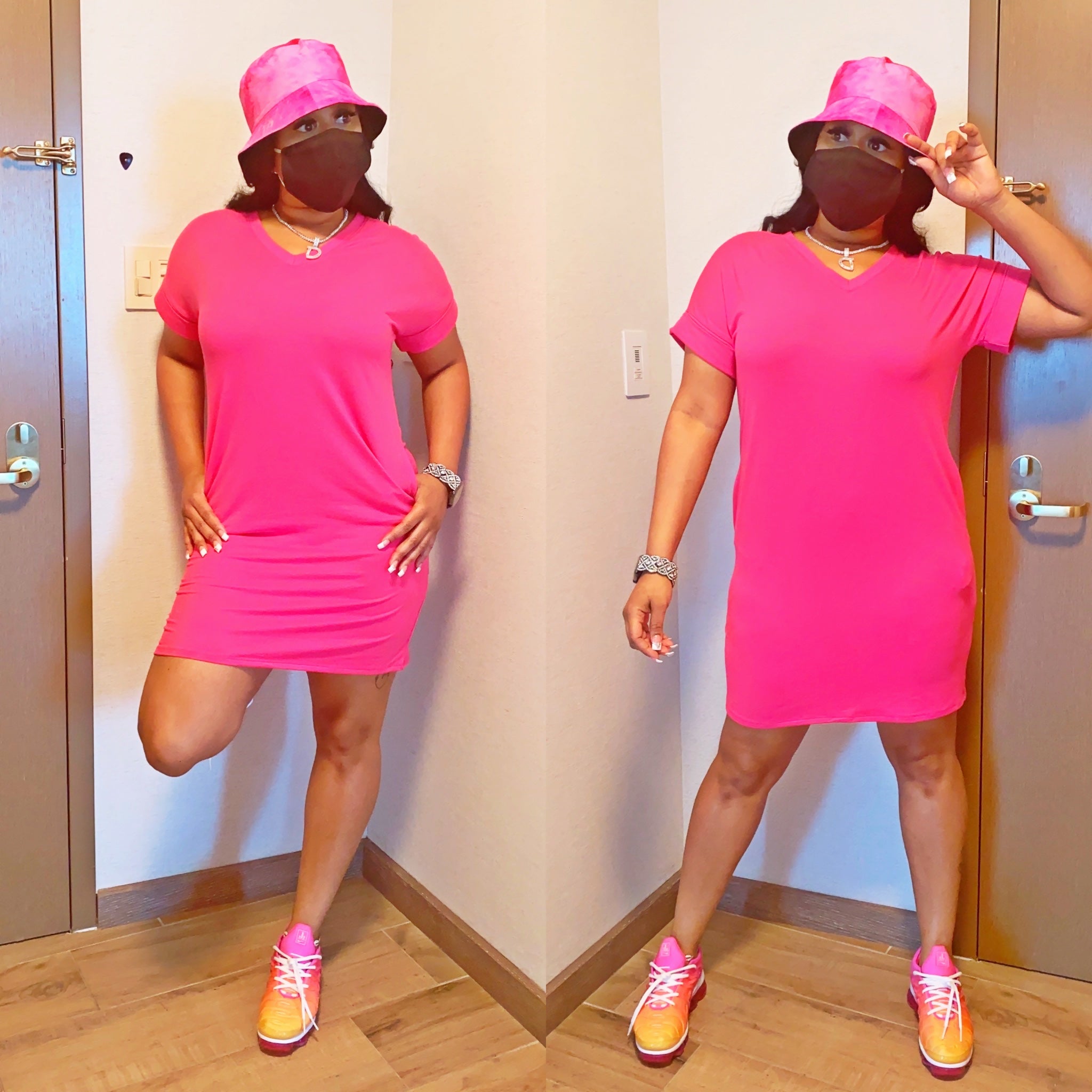 Comfy Time Tunic - Hot Pink