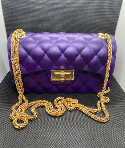 Jelly Crossbody Bag - Purple